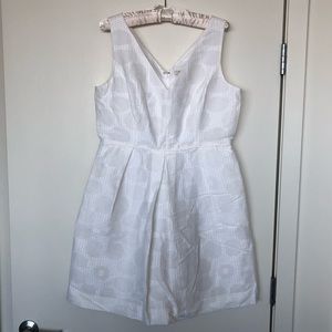 J. Crew White Sleeveless Dress